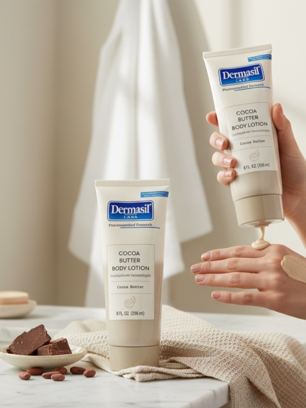 🆕 Dermasil Cocoa Butter Body Lotion- 2 Tubes